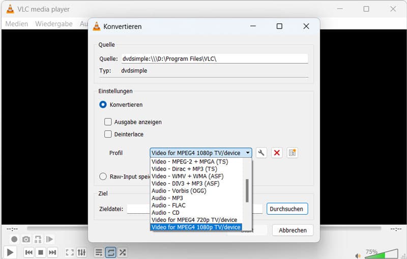 DVD Qualität mit VLC verbessern
