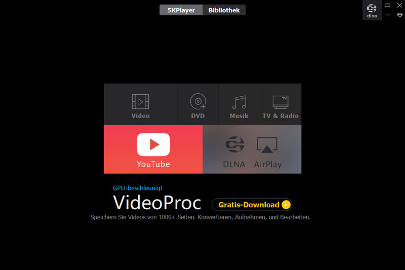 5KPlayer starten