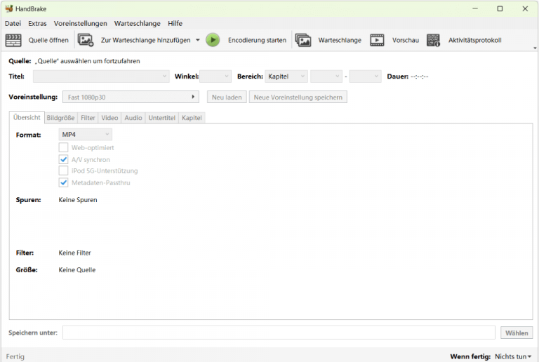 HandBrake Seite