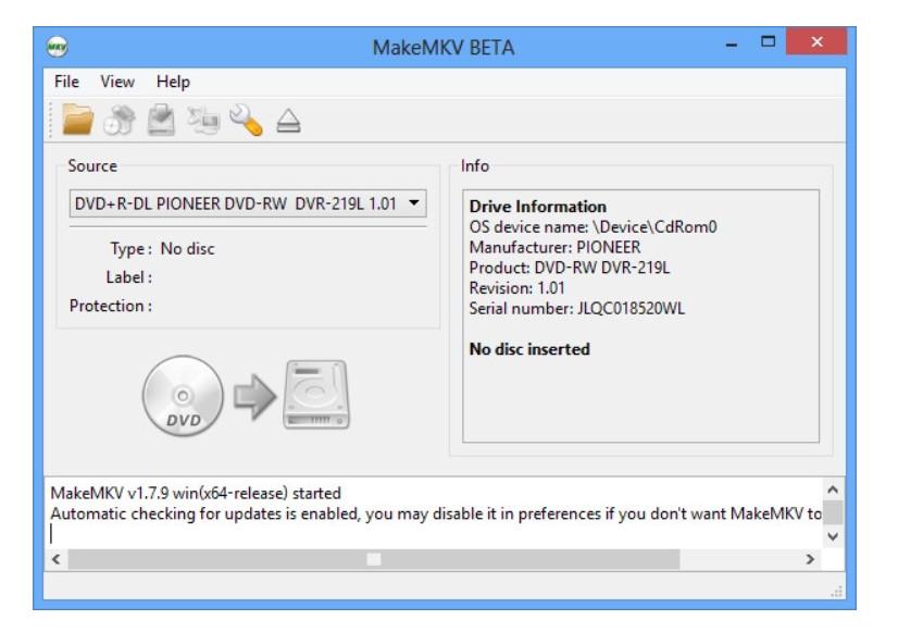 BD DVD Ripper Hauptoberfläche