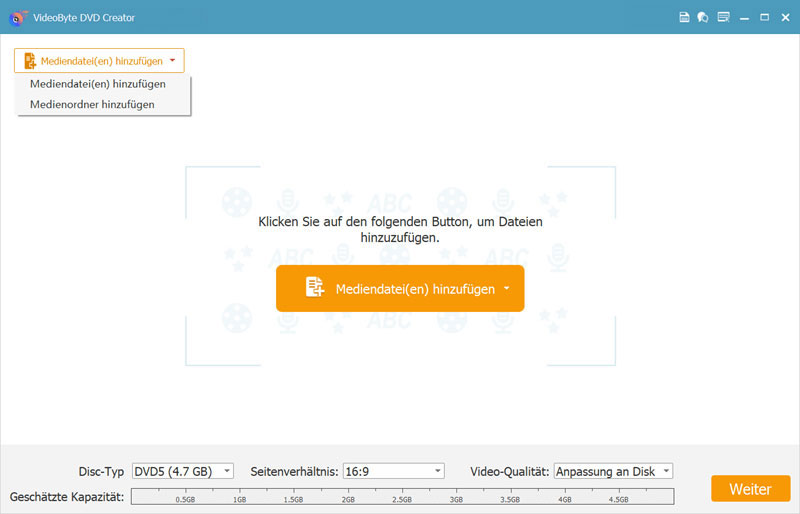 AVI-Dateien hinzufügen