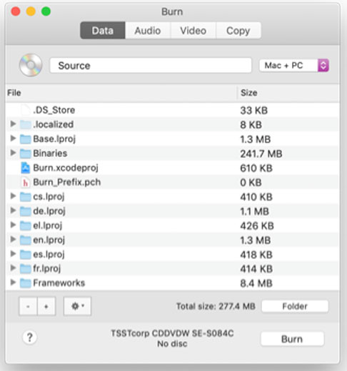 Burn-OSX