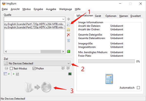 MKV auf Blu-ray brennen 