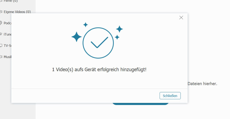 Erfolgreich hinzufügen
