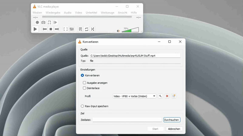 DVD mit VLC auf PC kopieren