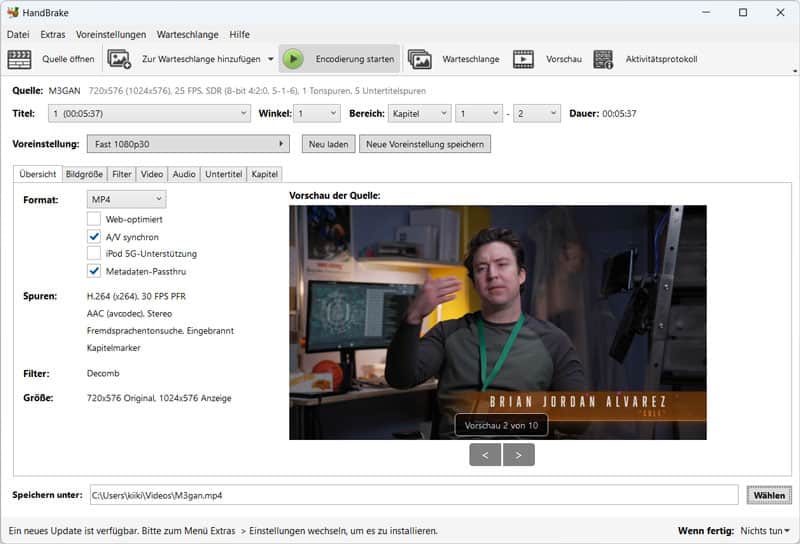 HandBrake DVD rippen