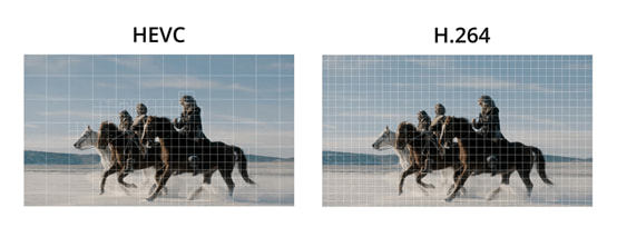 HEVC und H.264 im Vergleich