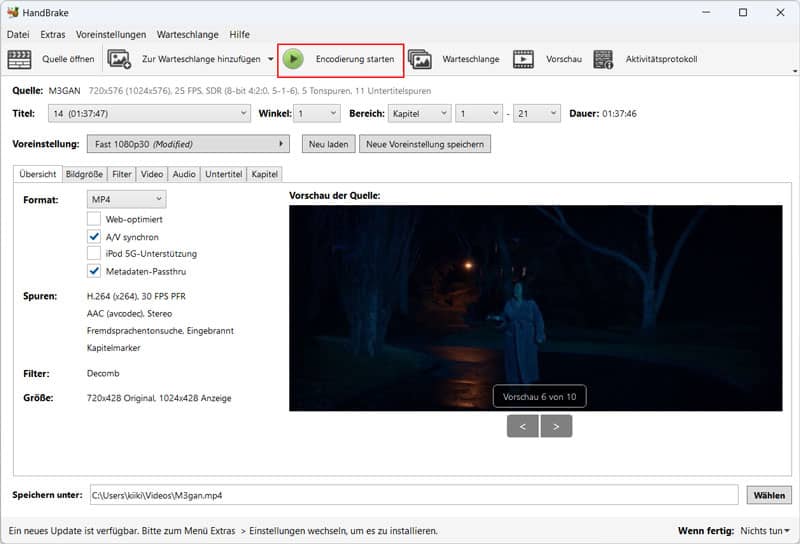 HandBrake Blu-ray rippen