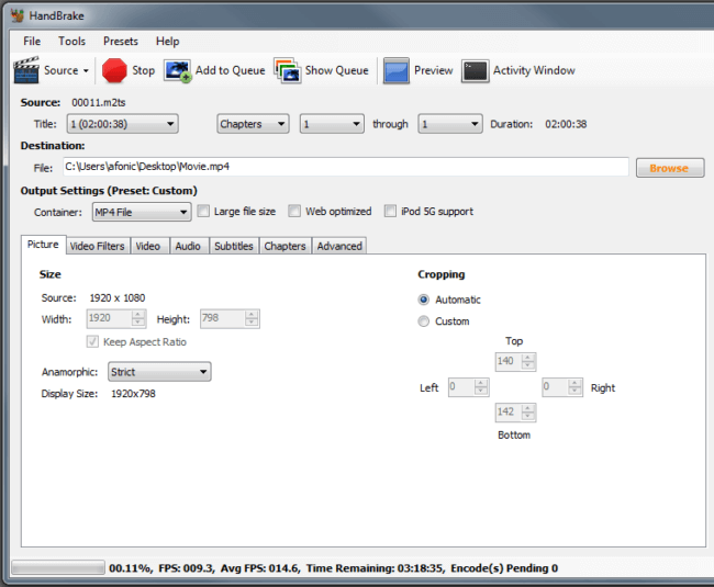 HandBrake Bluray rippen