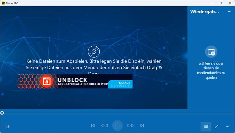 Blu-ray auf Blu-ray PRO laden