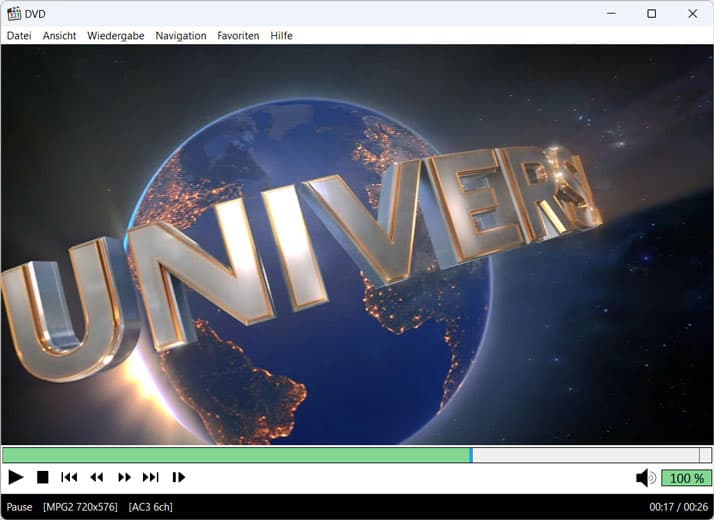 DVD unter Windows 11 mit MPC-HC abspielen