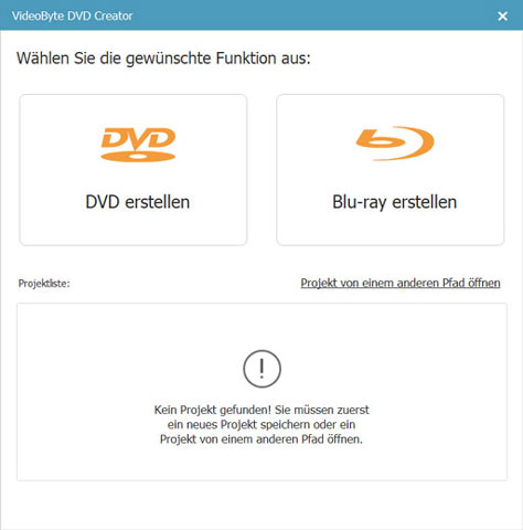 DVD oder Blu-ray erstellen