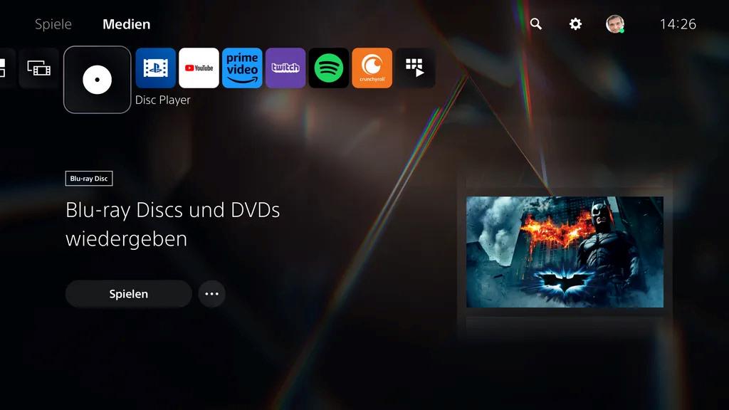 DVD direkt auf PS5 abspielen