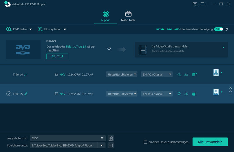 DVD in MKV umwandeln
