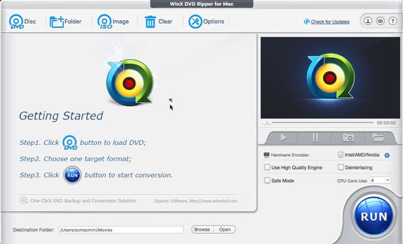WinX DVD Ripper für Mac