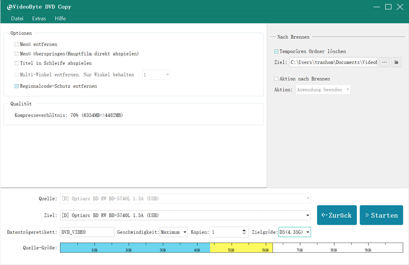 Einstellungen anpassen
